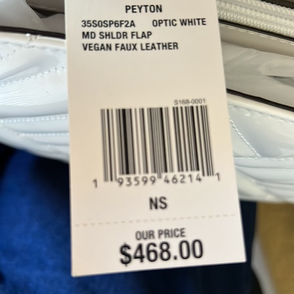 Michael Kors Peyton Optic white shoulder bag. NWT - Picture 5 of 5